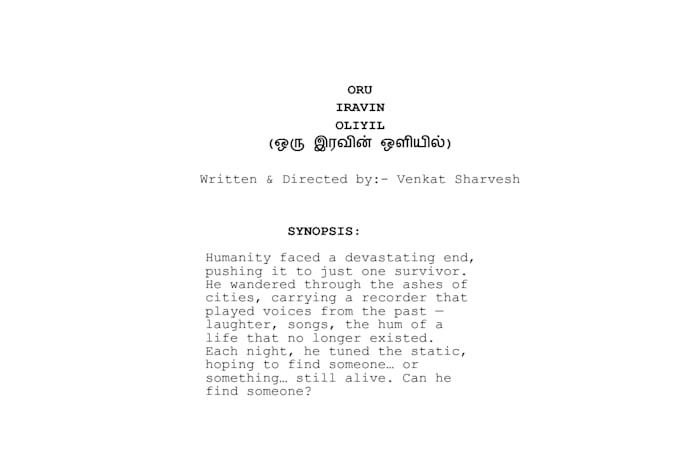 write scripts which will question you the imaginative capacity of human brain